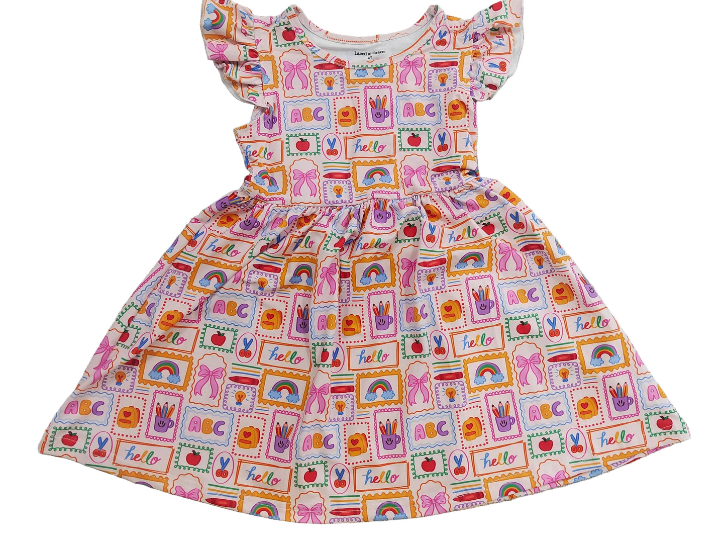 Preppy pink twirl dress