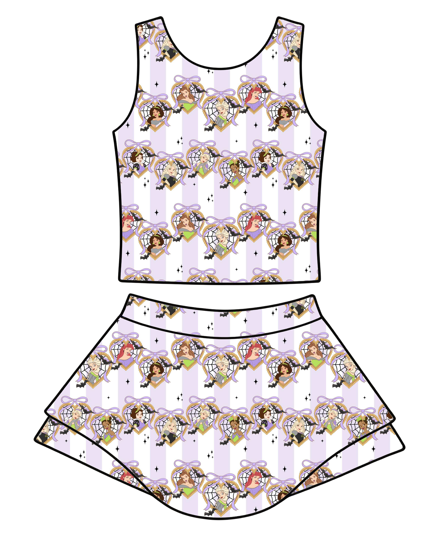 Spooky Princess yoga set