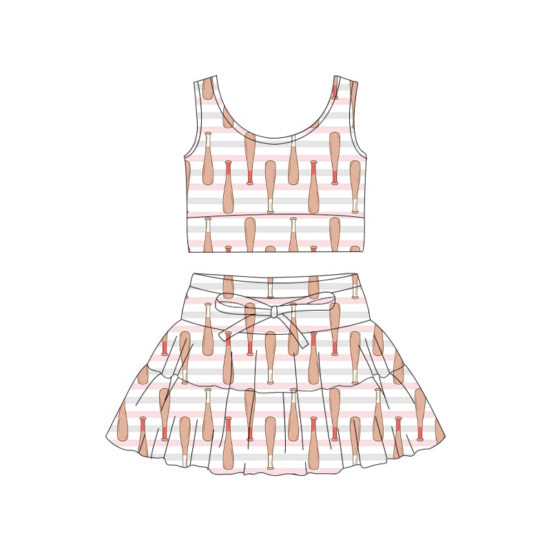 Baseball bats tulle set