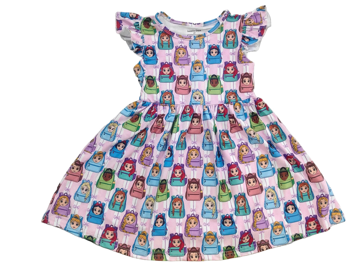 Princess backpack twirl dress