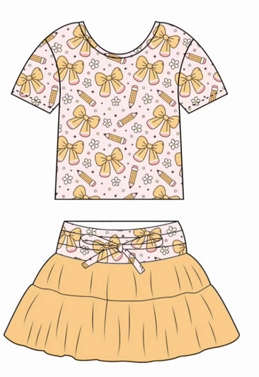 Pencil Bows Tulle Set