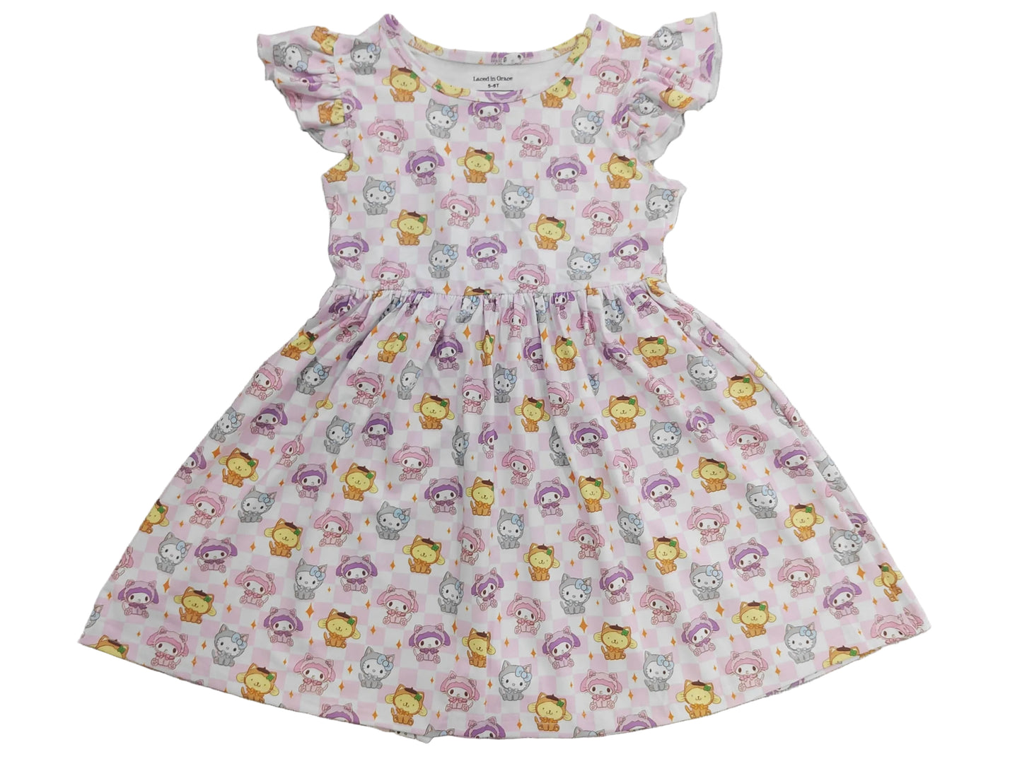 Kitty & friends twirl dress