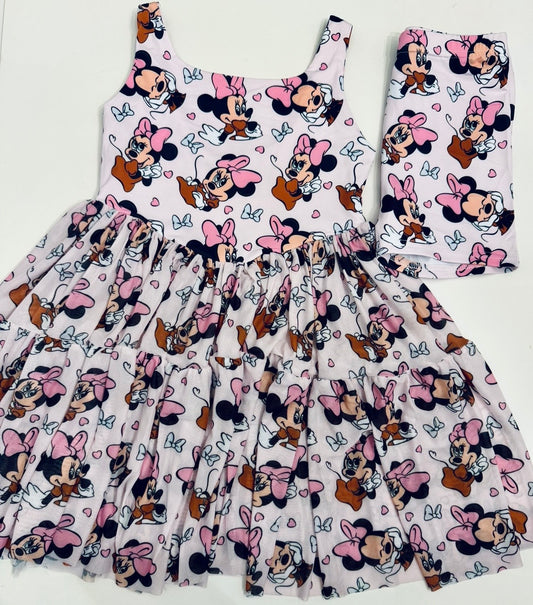 Pink mouse tulle dress
