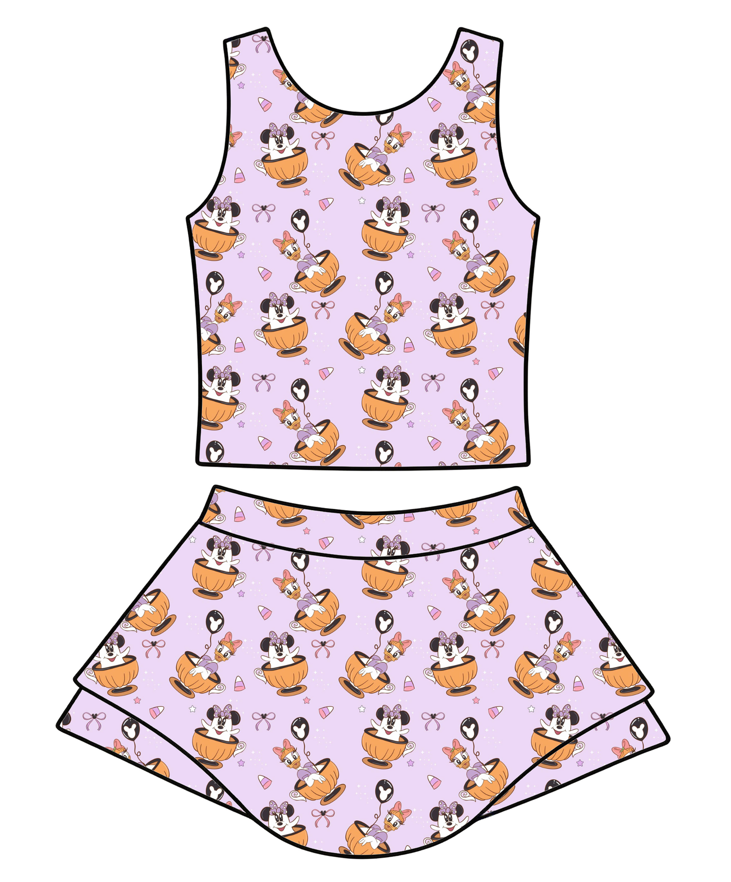 Spooky Teacups Yoga set