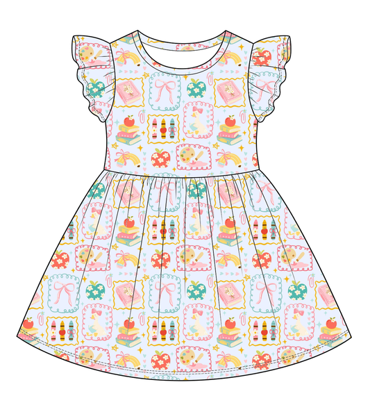 Preppy class twirl dress