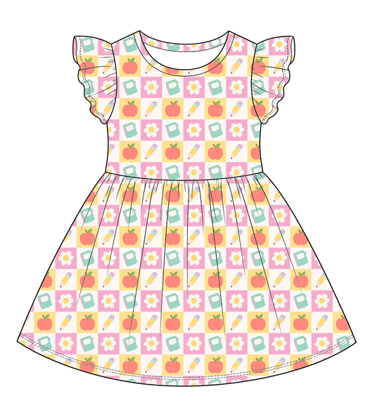 Apple Patch Twirl Dress