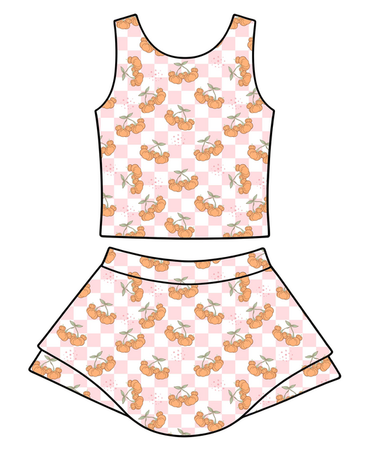 Pumpkin check yoga set