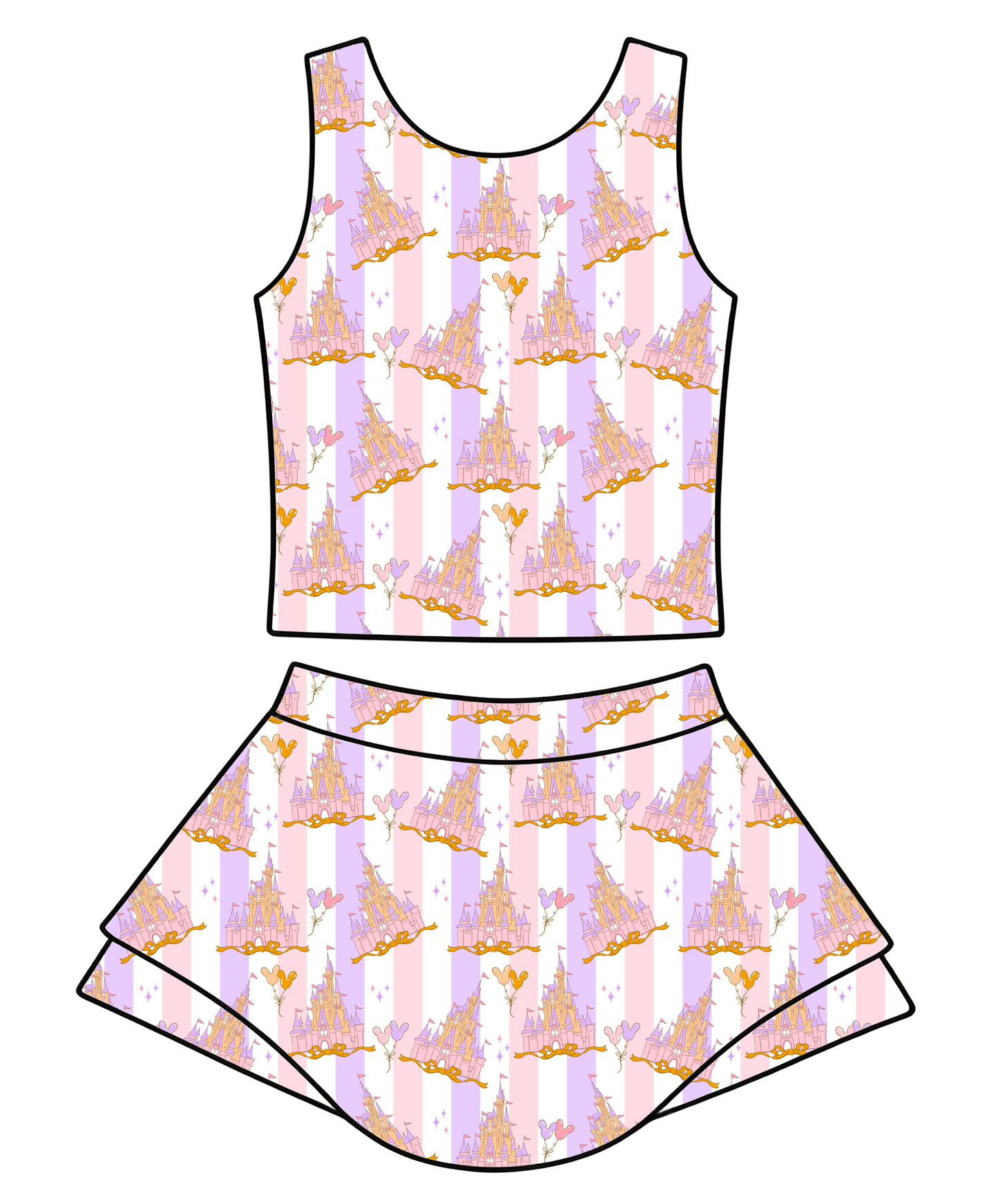 Fall Castle Yoga Set