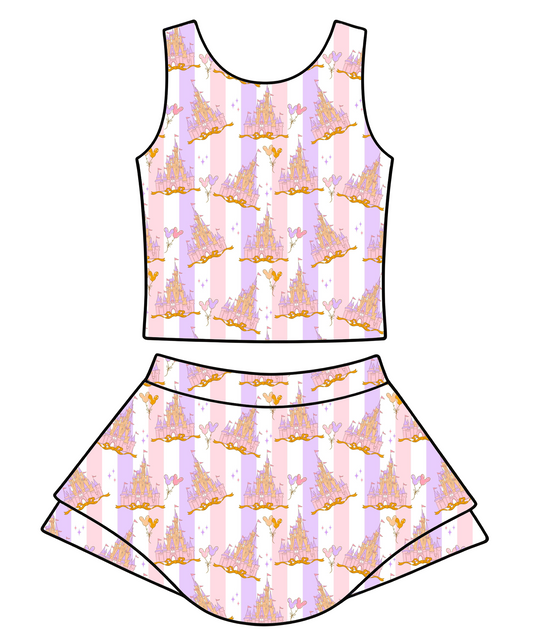 Fall Castle Yoga Set