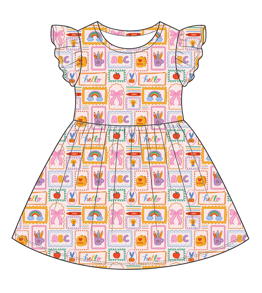Preppy Pink Twirl Dress